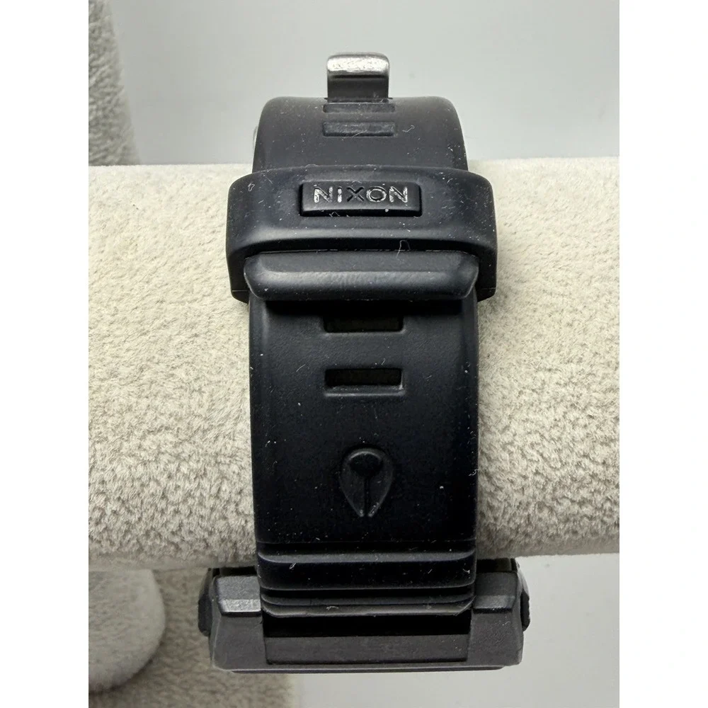 Nixon Base Tide Pro New Battery Digital Watch Black Surf Tactical Mens 42MM 8.5